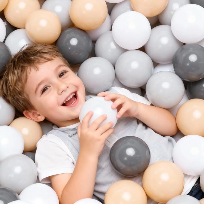 GOGOSO Ball Pits Balls for Toddlers Pack of 50 100 200 Plastics Shape Ball - Image 4