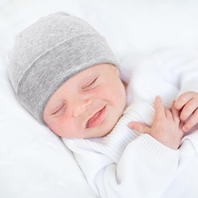 DRESHOW BQUBO 8 Pack Unisex Baby Beanie Hat Infant Toddler Kid Hats Baby Soft - Image 4