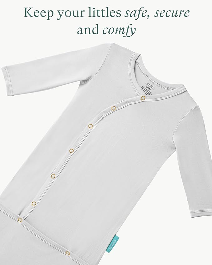 PurComfy Supersoft Baby Sleeper Gowns, Premium Bamboo Viscose Infant Nightgown - Image 7