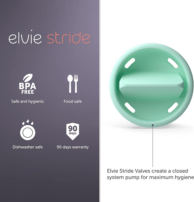 Elvie Stride Breast Pump Valves | 3 Pack | Leak Proof, Dishwasher Safe - Image 2