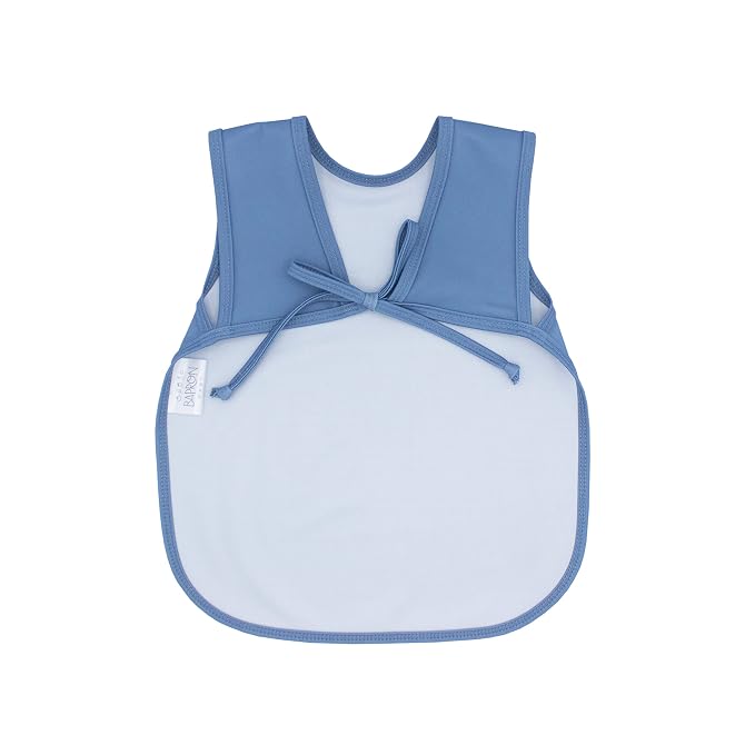 BapronBaby Minimalist Dusty Blue Bapron - Image 3