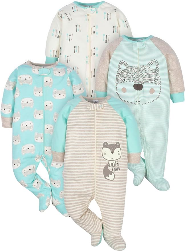 Gerber Baby Boys 4 Pack Sleep 'N Play Footie by Gerber