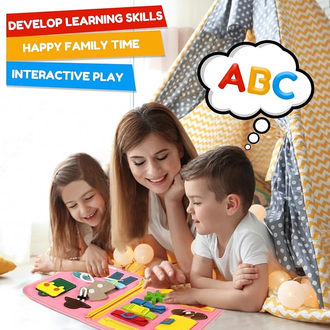 Qizfun Busy Board Montessori Toy - Image 6