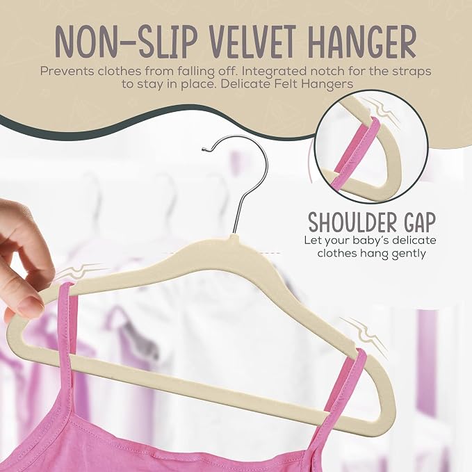 50 Premium Baby Velvet Hangers - Image 6