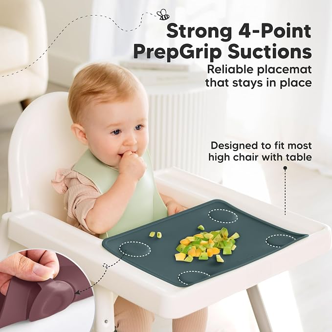 KeaBabies 2-Pack Silicone Placemats - Image 4