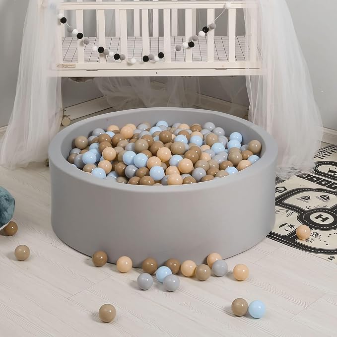 GOGOSO Ball Pits Balls for Toddlers Pack of 50 100 200 Plastics Shape Ball - Image 4