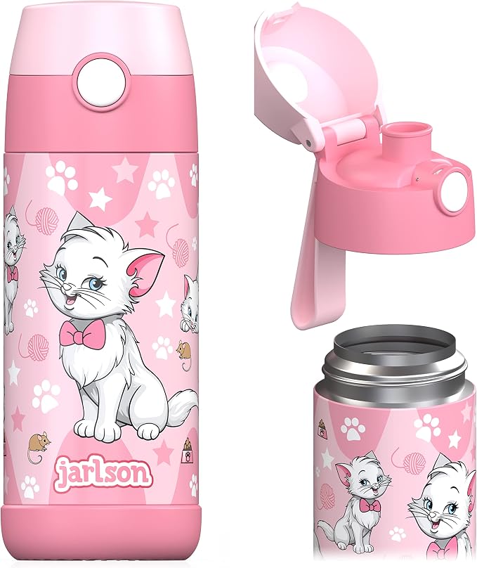Jarlson® Mali Children's Water Bottle, Thermal Stainless Steel Water Bottle by JARLSON