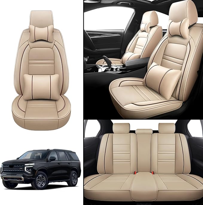 Car Seat Covers for Tahoe 1995-2025 | 5-Seats Seat Covers, Waterproof Seat - Image 2