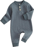 Kuriozud Newborn Infant Unisex Baby Boy Girl Clothes Button Romper Jumpsuit by Kuriozud