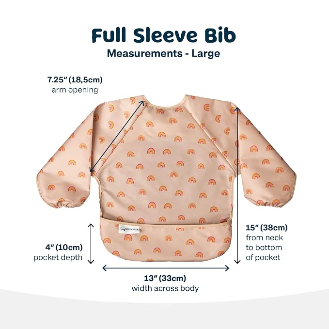 Tiny Twinkle Long Sleeve Bib for Babies & Toddlers – Waterproof Smock Bib for - Image 5