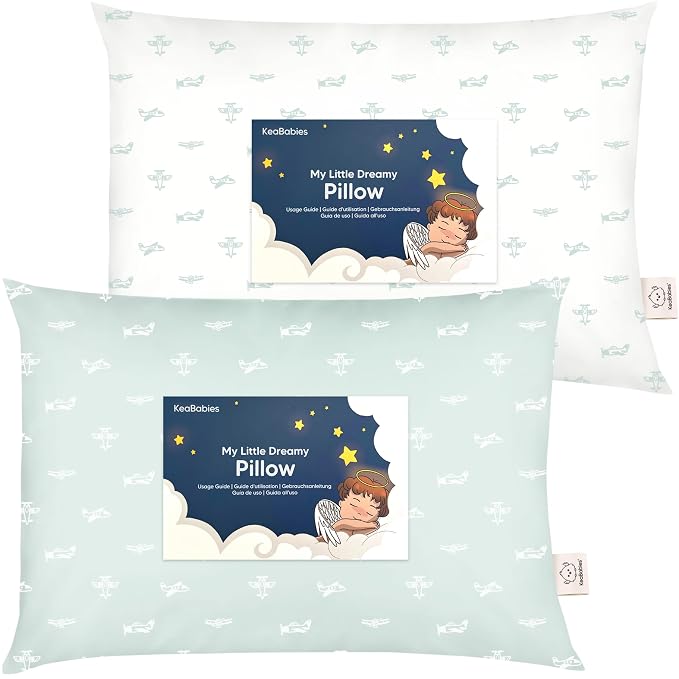 KeaBabies 2-Pack Toddler Pillow 13x18 by KeaBabies