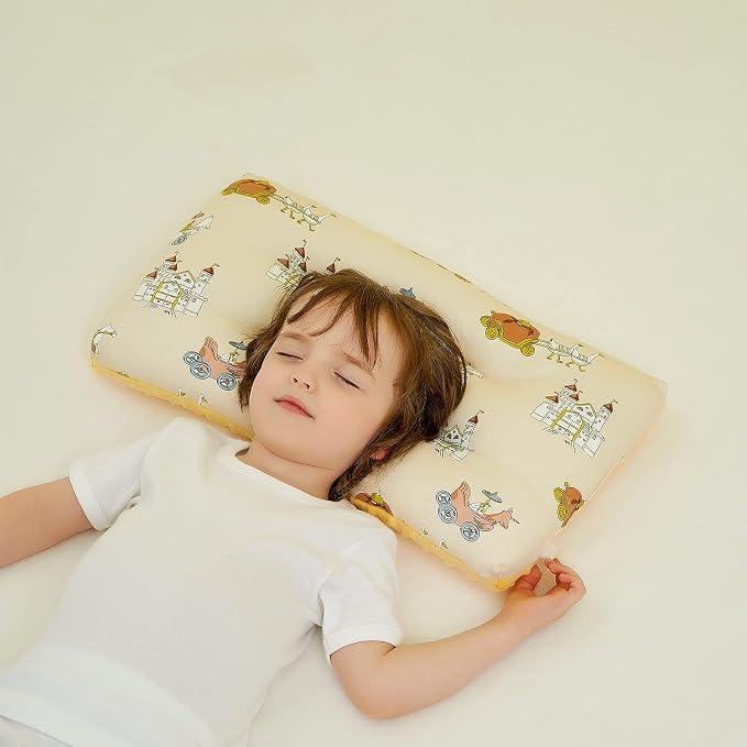 Reidio 1Pcs Toddler Pillow Double Sided Breathable Soft Cotton & Minky Dot - Image 3
