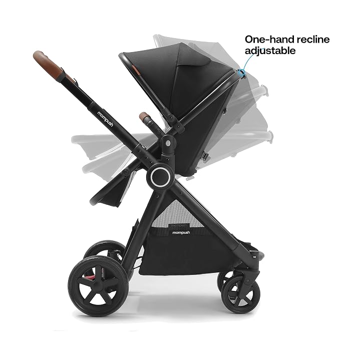 Mompush Ultimate2 Baby Stroller, Premium Convertible Full-Size Stroller - Image 4
