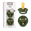 BIBS Pacifiers Colour Collection | Natural Rubber Baby Pacifier | Round Nipple by BIBS