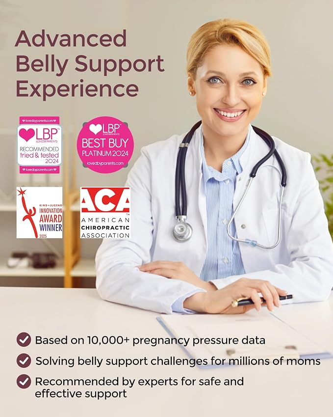 Momcozy Pregnancy Belly Band, CozySupport Ergonest Maternity Belly Band - Image 6