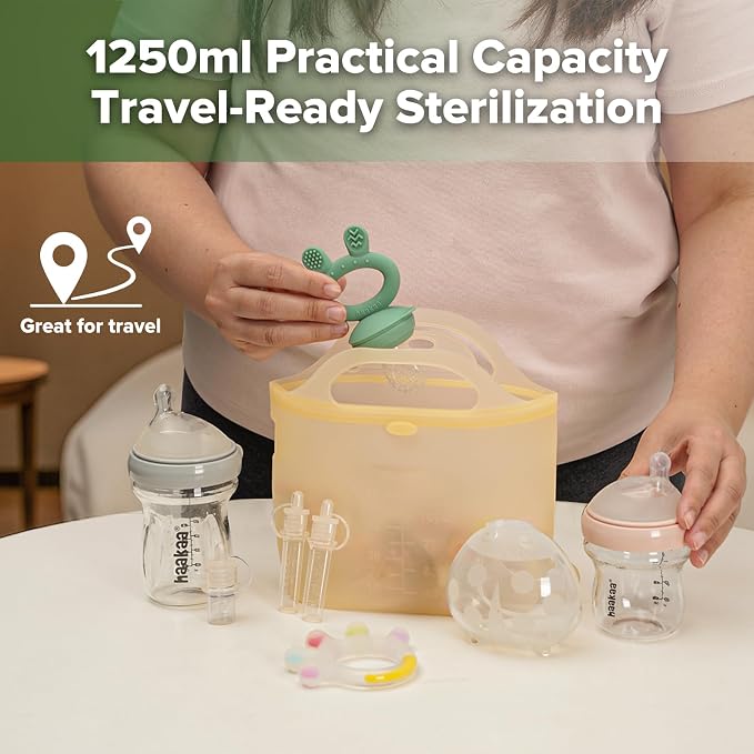 Haakaa On-The-Go Silicone Microwave Steam Sterilizer Bags - Image 3