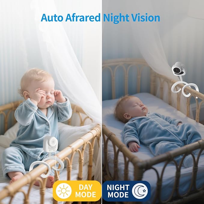 Baby Monitor with Camera and Audio, 2.8" Video Baby Monitor with Secure - Image 4
