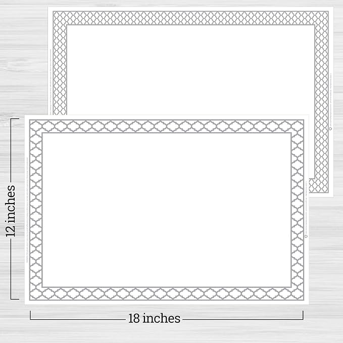 White Disposable Placemats for Baby, Adults - Image 5
