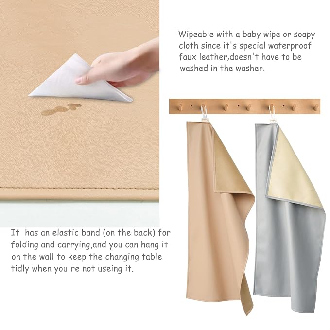 Owlowla Baby Diaper Changing Pad Portable Changing Mat Travel Changing Pad Liner - Image 3