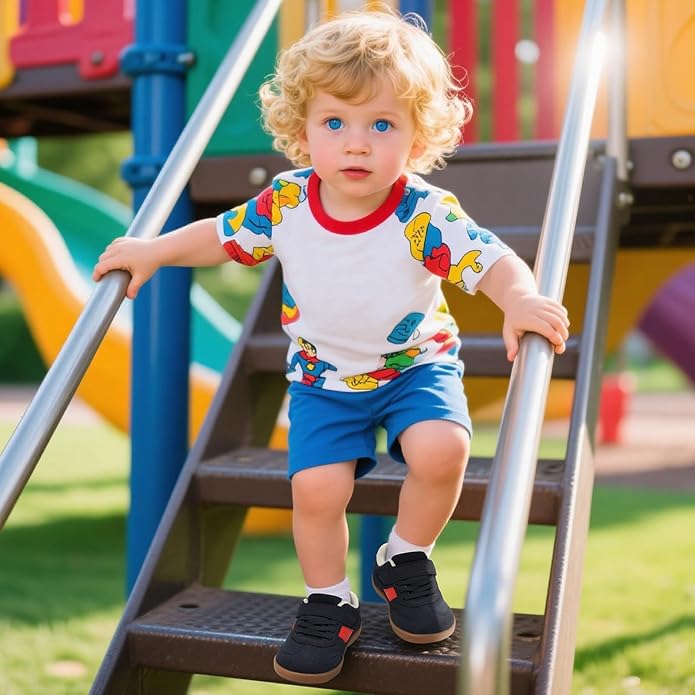 Toddler Wide Toe Box Shoes Zero Drop Minimalist Sneakers - Image 2