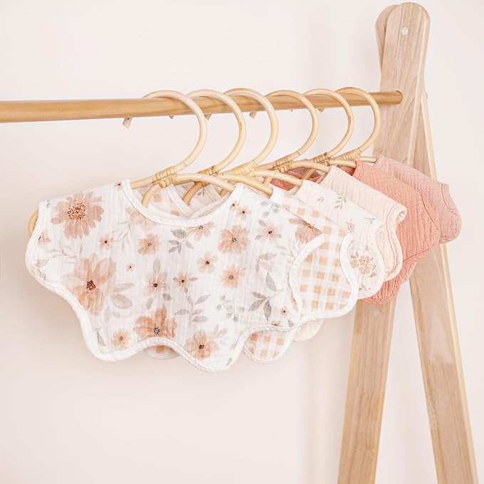 Konssy Muslin Baby Bibs 100% Cotton Absorbent Bandana Drool Bibs - Image 6