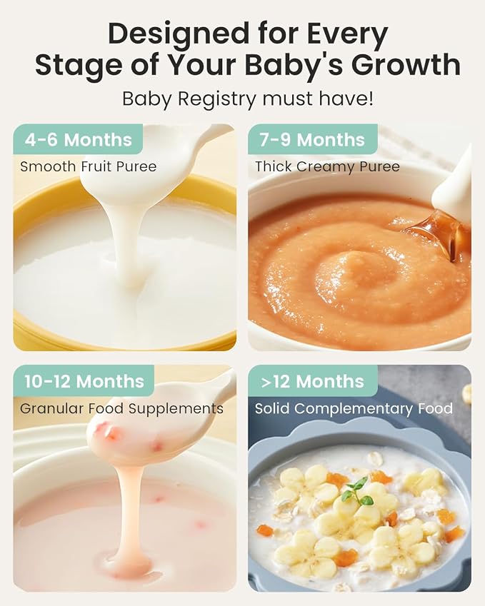 GROWNSY Baby Food Maker with Steam Basket, One Step Baby Food Processor Steamer - Image 7