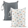 Tiny Twinkle Wet Dry Bag – 2 Pack Reusable Waterproof & Mess Proof Wet Bags by TinyTwinkle