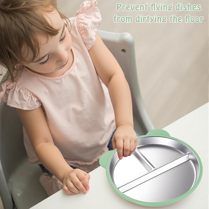 Stainless Steel Kids Plate - Image 7