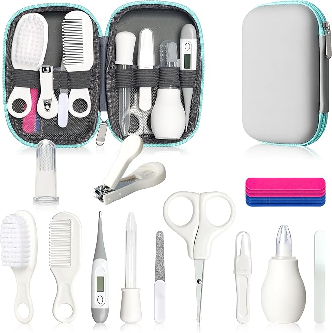 Baby Healthcare and Grooming Kit, Baby Safety Care Set, Baby Electric Nail by Qunlionslife
