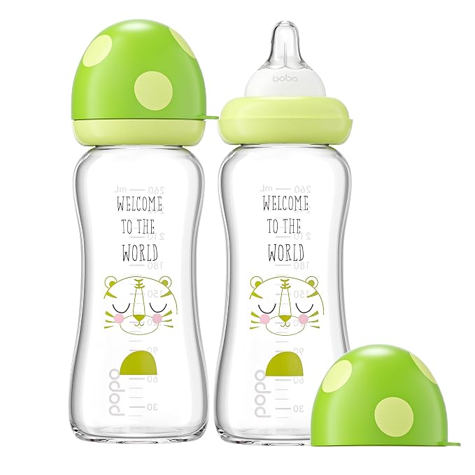 YOHKOH Natural Glass Baby Bottle by Home