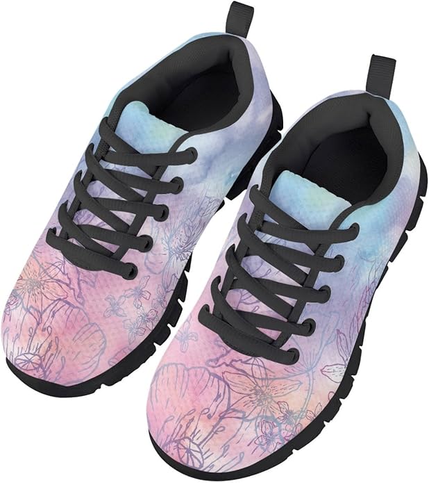 MARSVOVO First Shoes for Walking Boy Girl Athletic Lightweight Flexible Lace-up - Image 3