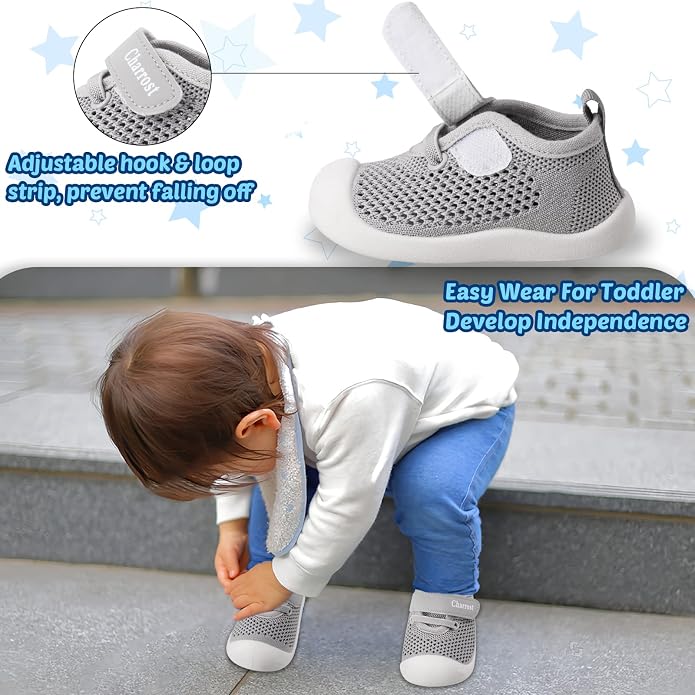 Baby Walking Shoes Toddler Girl Boy Soft Sole Breathable Cotton Canvas Shoes - Image 2