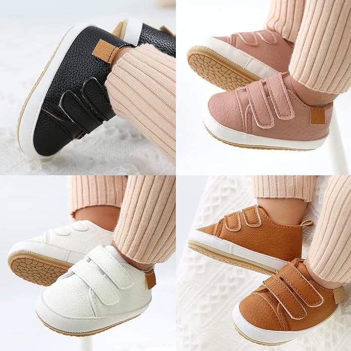 Clowora Baby Boys Girls Shoes Non-Slip Rubber Sole Sneakers Infant First - Image 4