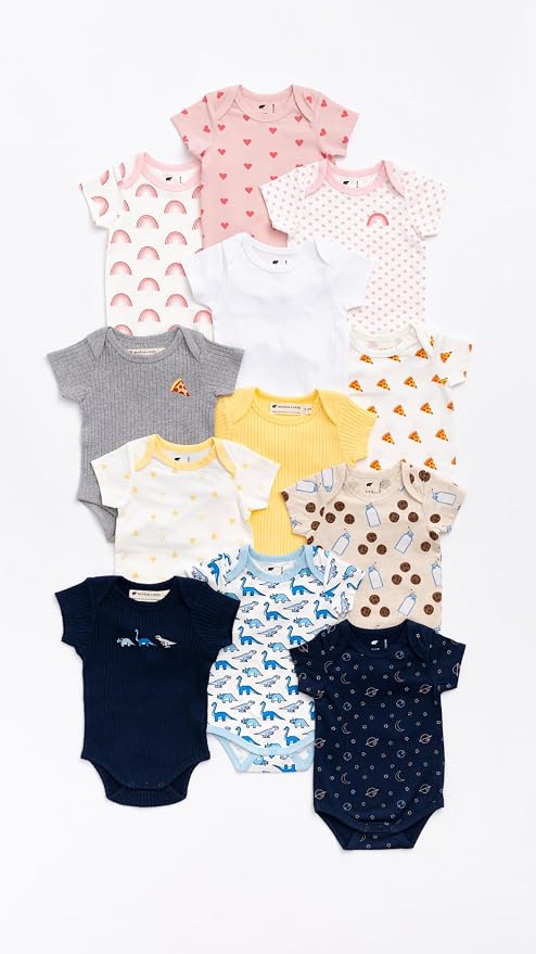 MONICA + ANDY Baby Organic Short Sleeve Jack + Jill Bodysuit - Image 4