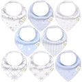 8-Pack Organic Baby Bandana Bibs by KeaBabies
