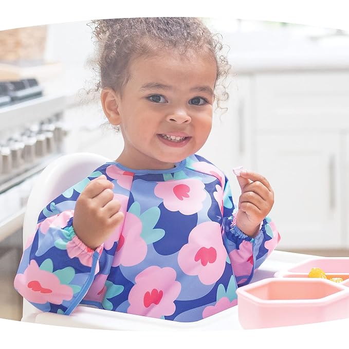 Tiny Twinkle Long Sleeve Bib for Babies & Toddlers – Waterproof Smock Bib for - Image 2