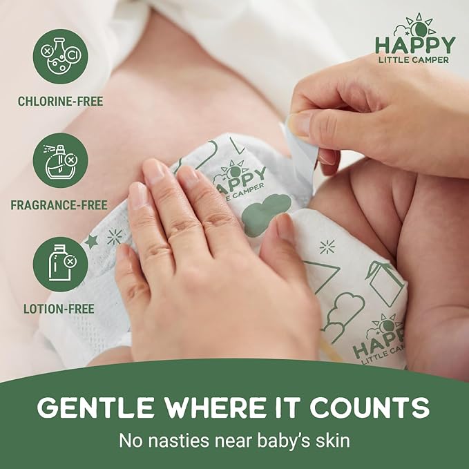 Happy Little Camper Super Saver Diapers, Size 3, Fragrance-Free, Ultra Absorbent - Image 3