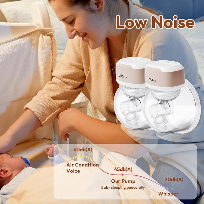 Wearable Breastfeeding Pump Hands Free of Long Battery Life, Portable Electric - Image 7