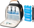 Baby Bottle Cooler Bag with Ice Pack, Breastmilk Cooler Bag Fits 6 Baby Bottle by BABEYER