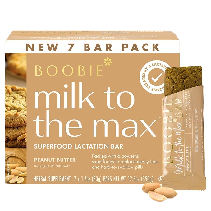 Boobie Bar Superfood Peanut Butter Lactation Bar by Boobie