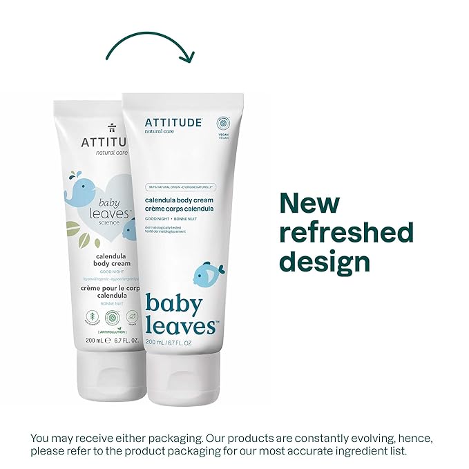 ATTITUDE Body Cream for Baby, EWG Verified, Made - Image 2