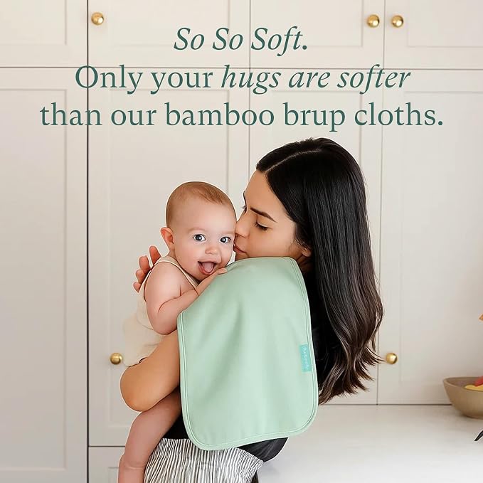PurComfy Supersoft Burp Cloths, Premium Bamboo Viscose Baby Burp Cloths - Image 2