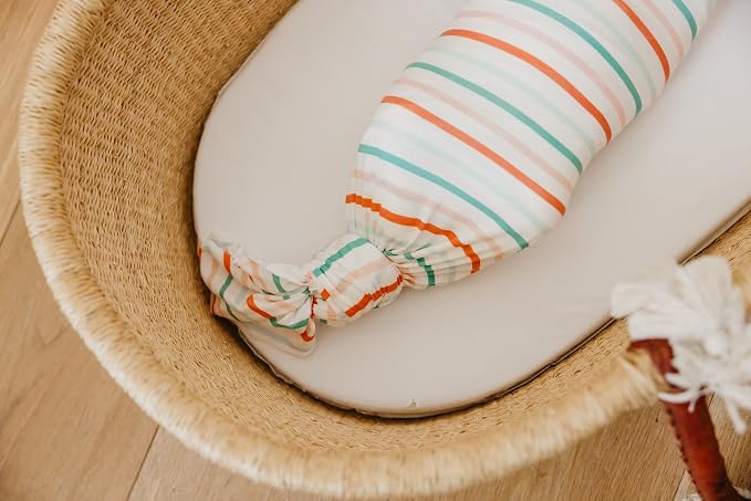 Copper Pearl Large Premium Knit Baby Swaddle Receiving Blanket Tinsel - Image 5