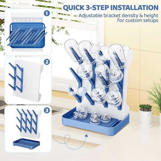 Baby Bottle Drying Rack, Baby Bottle Organizer - Image 6