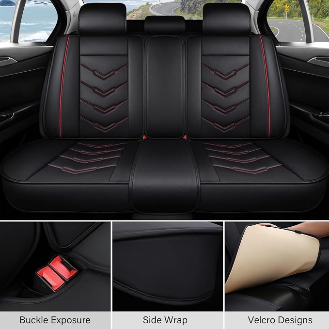 Leather Car Seat Covers Fit for LR Range Rover 2022-2025, 5 Seater Waterproof - Image 4