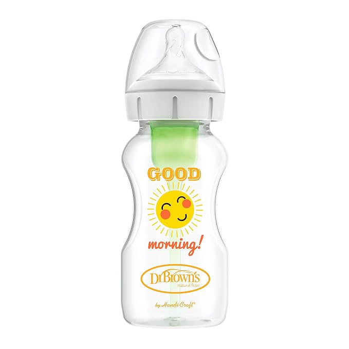 Dr. Brown's Natural Flow Anti-Colic Options+ Wide-Neck Baby Bottles, 9 oz/270 mL - Image 9