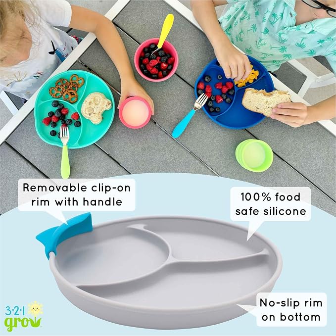 Silicone Easy Scoop & Hold Plate Set - Image 4