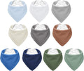 Muslin Baby Bibs, Soft Triangular Baby Bandana Drool Bibs by NISXABEBE