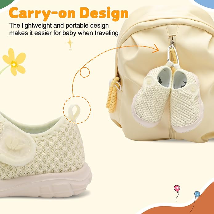 FEETCITY Baby Shoes Boys Girls First Walking Shoes Infant Sneakers Lightweight - Image 4
