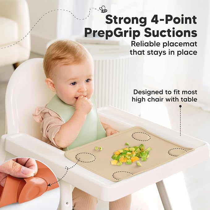 KeaBabies 2-Pack Silicone Placemats - Image 4